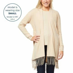 Outlet 😉 "As Is" G By Giuliana Burnout Rib Knit Cardigan With Fringe Charcoal 👍 14 Outlet 😉 "As Is" G By Giuliana Burnout Rib Knit Cardigan With Fringe Charcoal 👍 -G by GIULIANA Sales Store unnamed file 3181