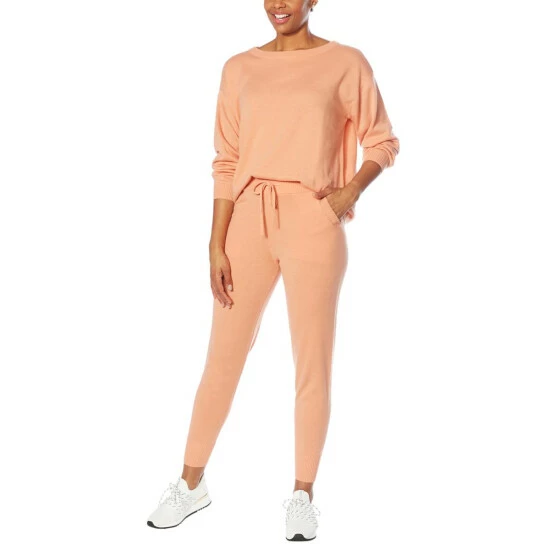 Budget 🧨 "As Is" G By Giuliana LounGy 2-piece Sweater Knit Lounge Set Muted Clay 🧨 3 Budget 🧨 "As Is" G By Giuliana LounGy 2-piece Sweater Knit Lounge Set Muted Clay 🧨