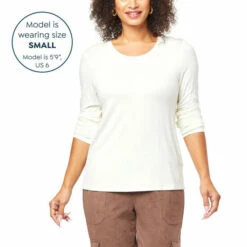 Promo 🥰 "As Is" G By Giuliana Long Sleeve Tee With Shirring Detail Denim/leopard ⭐ -G by GIULIANA Sales Store unnamed file 3216