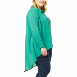 Best deal ✔️ "As Is" G By Giuliana Black Label Woven Cross-Back Drama 👕 Shirt Dusty Emerald 😍 -G by GIULIANA Sales Store unnamed file 3234