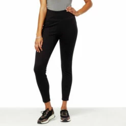 Discount 😍 "As Is" G By Giuliana Slim-Fit Ponte Knit Legging Black 👏