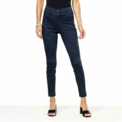 Budget ⭐ "As Is" G By Giuliana G-Soft Denim Double-Button Pull-On Jegging Dark Indigo Wash 🤩 -G by GIULIANA Sales Store unnamed file 3250