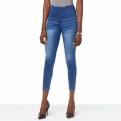 New 👍 "As Is" G By Giuliana G-Soft Pull-On Denim Jegging Dark Indigo 😀 -G by GIULIANA Sales Store unnamed file 3259