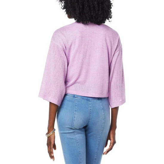 Flash Sale 🥰 "As Is" G By Giuliana Hacci Slub Knit Cropped Cardigan Black 💯 5 Flash Sale 🥰 "As Is" G By Giuliana Hacci Slub Knit Cropped Cardigan Black 💯 - Image 3