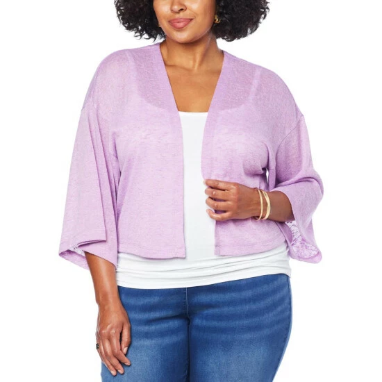 Flash Sale 🥰 "As Is" G By Giuliana Hacci Slub Knit Cropped Cardigan Black 💯 6 Flash Sale 🥰 "As Is" G By Giuliana Hacci Slub Knit Cropped Cardigan Black 💯 - Image 4