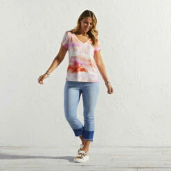 Buy 🛒 G By Giuliana 2-pack EcoLuxe Perfect V-Neck Tees Black/gray Camo 👍 -G by GIULIANA Sales Store unnamed file 327