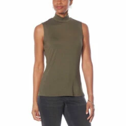 Wholesale 🎉 "As Is" G By Giuliana 2-pack EcoLuxe Jersey Knit Mock-Neck Tanks ⌛ -G by GIULIANA Sales Store unnamed file 3273
