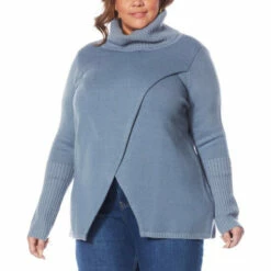 Best Sale 🌟 "As Is" G By Giuliana Black Label Crossover Sweater Slate Blue ❤️ 17 Best Sale 🌟 "As Is" G By Giuliana Black Label Crossover Sweater Slate Blue ❤️ -G by GIULIANA Sales Store unnamed file 3371