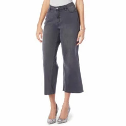 Best deal ⭐ "As Is" G By Giuliana Wide-Leg Cropped Jean Charcoal Wash 👍 -G by GIULIANA Sales Store unnamed file 3417