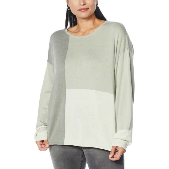 Cheapest 🌟 "As Is" G By Giuliana Colorblocked Knit Sweater Sage Colorblock 🎉 3 Cheapest 🌟 "As Is" G By Giuliana Colorblocked Knit Sweater Sage Colorblock 🎉