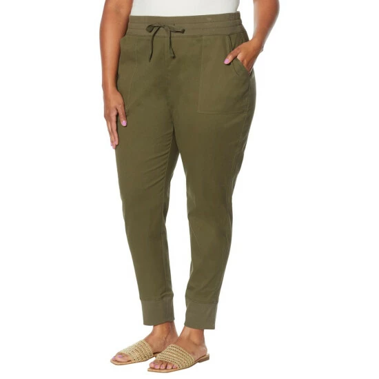 Top 10 ๐ "As Is" G By Giuliana Mixed Media Jogger Pant Olive Night ๐ 5 Top 10 ๐ "As Is" G By Giuliana Mixed Media Jogger Pant Olive Night ๐ - Image 3