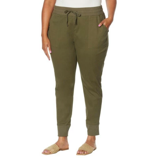 Top 10 ๐ "As Is" G By Giuliana Mixed Media Jogger Pant Olive Night ๐ 7 Top 10 ๐ "As Is" G By Giuliana Mixed Media Jogger Pant Olive Night ๐ - Image 5