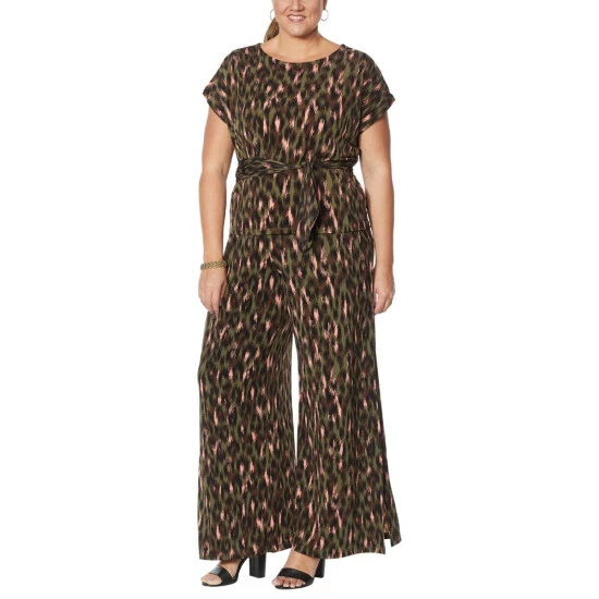 Promo ๐งจ "As Is" G By Giuliana 3-piece Top, Bottom And Scarf Belt Set Neutral Leopard ๐ 6 Promo ๐งจ "As Is" G By Giuliana 3-piece Top, Bottom And Scarf Belt Set Neutral Leopard ๐ - Image 4