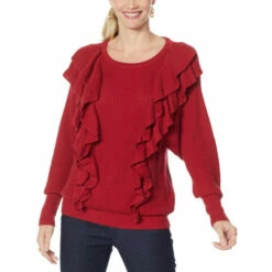 Best deal 👏 G By Giuliana Black Label Ruffle Sweater ✨