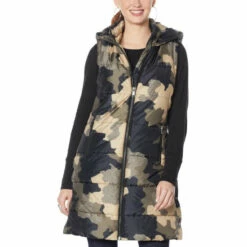 Budget 🔥 G By Giuliana Printed Puffer Vest With Hood 🥰 -G by GIULIANA Sales Store unnamed file 3505