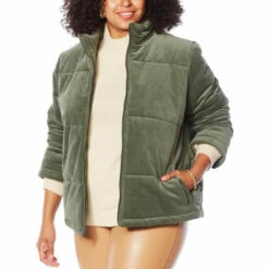 Buy 🤩 G By Giuliana Cozy Corduroy Puffer Jacket Thyme 🎉 23 Buy 🤩 G By Giuliana Cozy Corduroy Puffer Jacket Thyme 🎉 -G by GIULIANA Sales Store unnamed file 356