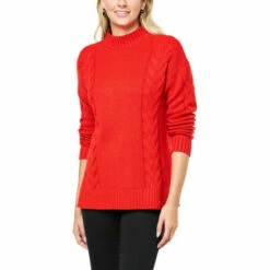 Cheapest 🎁 "As Is" G By Giuliana Cable Knit Turtleneck Sweater 👍 -G by GIULIANA Sales Store unnamed file 3595