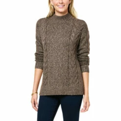 Cheapest 🎁 "As Is" G By Giuliana Cable Knit Turtleneck Sweater 👍 -G by GIULIANA Sales Store unnamed file 3599