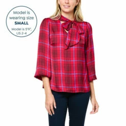 Cheap 🎉 "As Is" G By Giuliana Black Label Plaid Satin Neck-Tie Blouse 🌟 11 Cheap 🎉 "As Is" G By Giuliana Black Label Plaid Satin Neck-Tie Blouse 🌟 -G by GIULIANA Sales Store unnamed file 3605