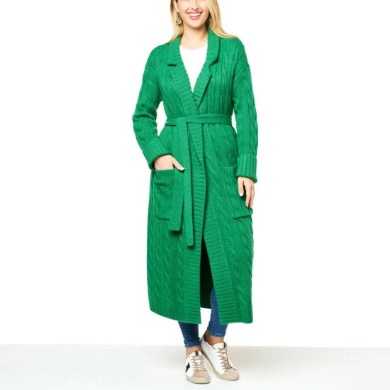 Best Pirce 😀 "As Is" G By Giuliana Black Label Cable Knit Belted 🧥 Coatigan ❤️ 11 Best Pirce 😀 "As Is" G By Giuliana Black Label Cable Knit Belted 🧥 Coatigan ❤️ - Image 9