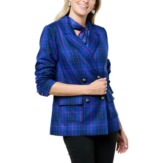 Best deal 🌟 "As Is" G By Giuliana Black Label Papa DePandi Collab Menswear Plaid Blazer 🤩 8 Best deal 🌟 "As Is" G By Giuliana Black Label Papa DePandi Collab Menswear Plaid Blazer 🤩 - Image 6