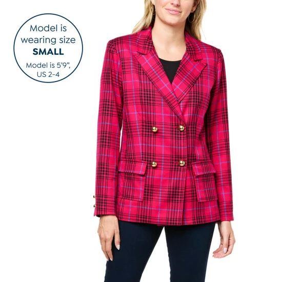 Best deal 🌟 "As Is" G By Giuliana Black Label Papa DePandi Collab Menswear Plaid Blazer 🤩 10 Best deal 🌟 "As Is" G By Giuliana Black Label Papa DePandi Collab Menswear Plaid Blazer 🤩 - Image 8