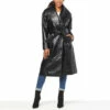 Cheap 🔔 "As Is" G By Giuliana Black Label Quilted Faux Leather 🧥 Coat 😀