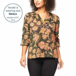 Flash Sale 🧨 "As Is" G By Giuliana Shirred Sleeve Blouse 😀 -G by GIULIANA Sales Store unnamed file 3669