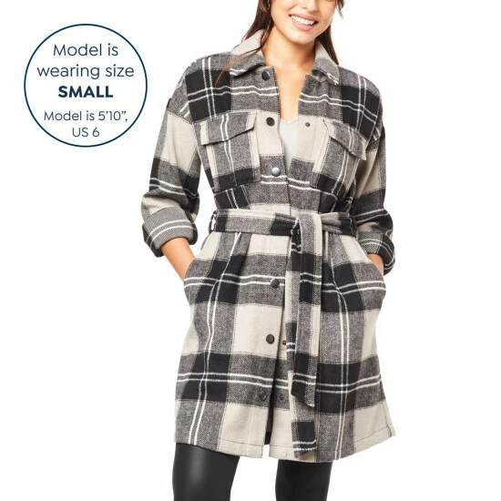 Deals ๐งจ "As Is" G By Giuliana Black Label Brushed Plaid Belted Shacket โ๏ธ 6 Deals ๐งจ "As Is" G By Giuliana Black Label Brushed Plaid Belted Shacket โ๏ธ - Image 4