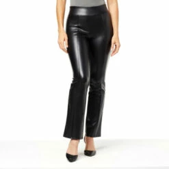 Brand new ๐ฅ "As Is" G By Giuliana Black Label Faux Leather Pull-On Flare Pant ๐ฅฐ