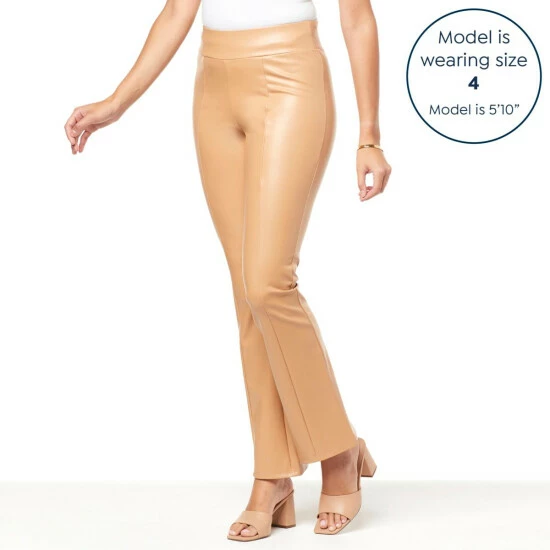 Brand new 🔥 "As Is" G By Giuliana Black Label Faux Leather Pull-On Flare Pant 🥰 4 Brand new 🔥 "As Is" G By Giuliana Black Label Faux Leather Pull-On Flare Pant 🥰 - Image 2