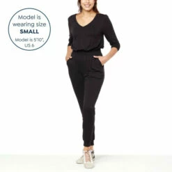 Brand new 🎁 "As Is" G By Giuliana SoSoft Knit Long-Sleeve Jogger Jumpsuit 💯 -G by GIULIANA Sales Store unnamed file 3715