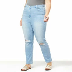 Wholesale 👏 "As Is" G By Giuliana Repreve® Denim Distressed Tapered-Leg Jean 🛒 -G by GIULIANA Sales Store unnamed file 3733