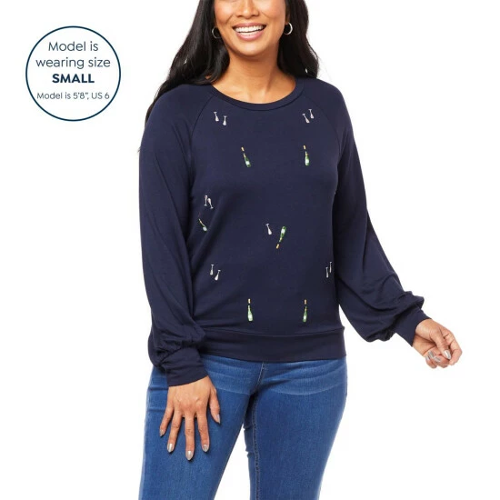 Best deal ๐ "As Is" G By Giuliana LounGy Embroidered SoSoft French Terry Sweatshirt ๐ฅ 7 Best deal ๐ "As Is" G By Giuliana LounGy Embroidered SoSoft French Terry Sweatshirt ๐ฅ - Image 5