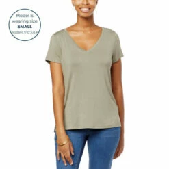 Budget 🧨 "As Is" G By Giuliana 2-pack EcoLuxe Perfect V-Neck Tees 💯 -G by GIULIANA Sales Store unnamed file 3749