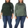 Best deal ⭐ "As Is" G By Giuliana 2-pack EcoLuxe Mock-Neck Long-Sleeve Tees 🔔 -G by GIULIANA Sales Store unnamed file 3788