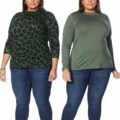 Best deal ⭐ "As Is" G By Giuliana 2-pack EcoLuxe Mock-Neck Long-Sleeve Tees 🔔