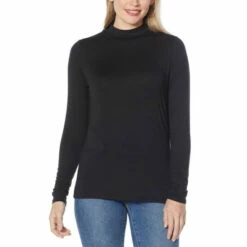 Best deal ⭐ "As Is" G By Giuliana 2-pack EcoLuxe Mock-Neck Long-Sleeve Tees 🔔 -G by GIULIANA Sales Store unnamed file 3801