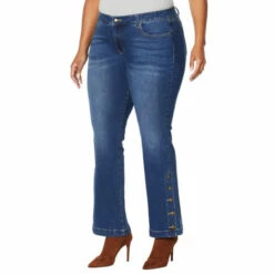 Best Sale 😍 "As Is" G By Giuliana Buttoned-Leg Flare Jean 🎉 -G by GIULIANA Sales Store unnamed file 3817
