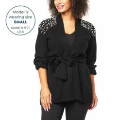 Budget ⌛ "As Is" G By Giuliana Black Label Embellished Belted Cardigan 💯 -G by GIULIANA Sales Store unnamed file 3848