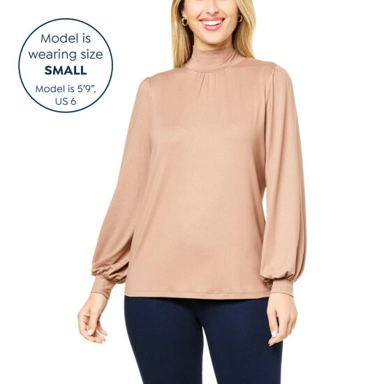 Hot Sale ๐ G By Giuliana Dream Knit Foil Print Mock-Neck Top Midnight ๐ 9 Hot Sale ๐ G By Giuliana Dream Knit Foil Print Mock-Neck Top Midnight ๐ - Image 7