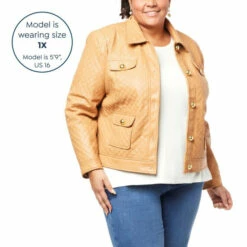 Outlet 😉 "As Is" G By Giuliana Black Label Quilted Faux Leather Jacket 🧨 -G by GIULIANA Sales Store unnamed file 3869