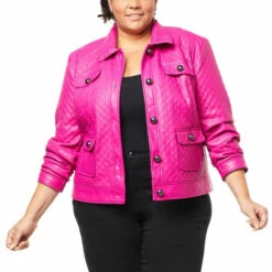 Outlet 😉 "As Is" G By Giuliana Black Label Quilted Faux Leather Jacket 🧨 -G by GIULIANA Sales Store unnamed file 3874