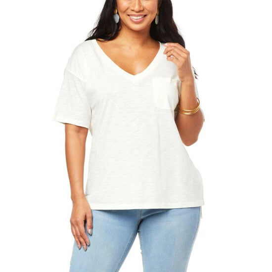 Cheapest ๐ "As Is" G By Giuliana Slub Knit Slouchy V-Neck Pocket Tee โค๏ธ 3 Cheapest ๐ "As Is" G By Giuliana Slub Knit Slouchy V-Neck Pocket Tee โค๏ธ