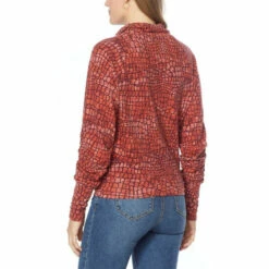 Deals 😉 "As Is" G By Giuliana Reptile-Print Mock Neck Long-Sleeve Top 😉 -G by GIULIANA Sales Store unnamed file 3981