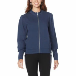 Best reviews of 👍 "As Is" G By Giuliana LounGy French Terry Bomber Jacket ✔️