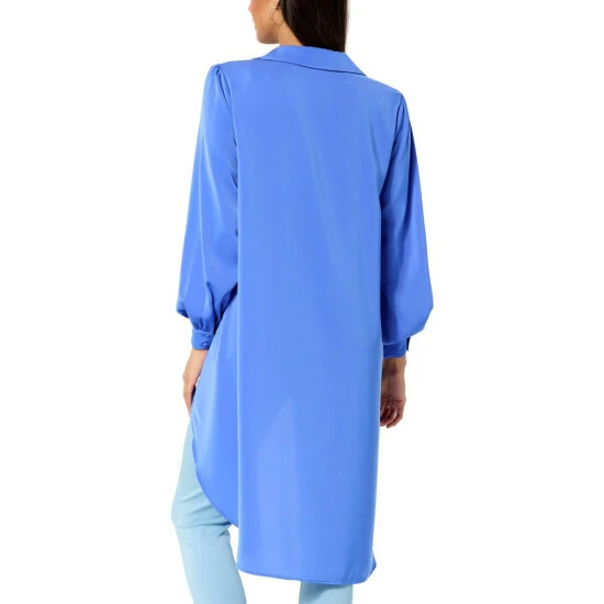 Outlet 😉 G By Giuliana Hi-Low Hem Drama Blouse Stone 😀 4 Outlet 😉 G By Giuliana Hi-Low Hem Drama Blouse Stone 😀 - Image 2