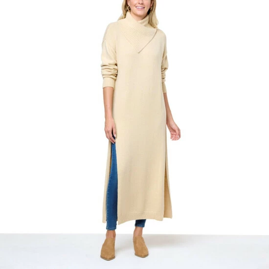 Best deal ๐ G By Giuliana Black Label Front Slit Turtleneck Maxi Sweater โจ 3 Best deal ๐ G By Giuliana Black Label Front Slit Turtleneck Maxi Sweater โจ