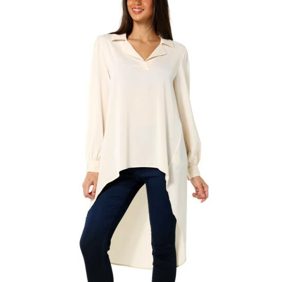 Outlet 😉 G By Giuliana Hi-Low Hem Drama Blouse Stone 😀 12 Outlet 😉 G By Giuliana Hi-Low Hem Drama Blouse Stone 😀 - Image 10