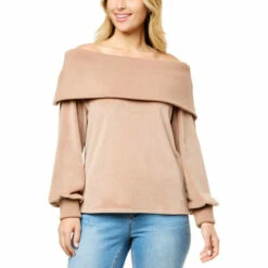 Deals 🔥 G By Giuliana Black Label Combo Velour Off-Shoulder Top ✔️